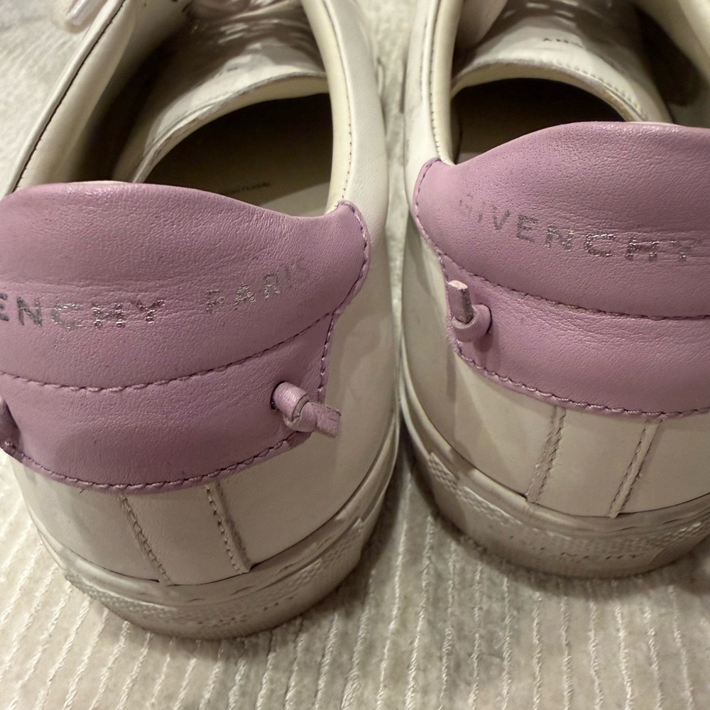 Givenchy Women's White and Lavender Sneakers - Picture 7 of 7